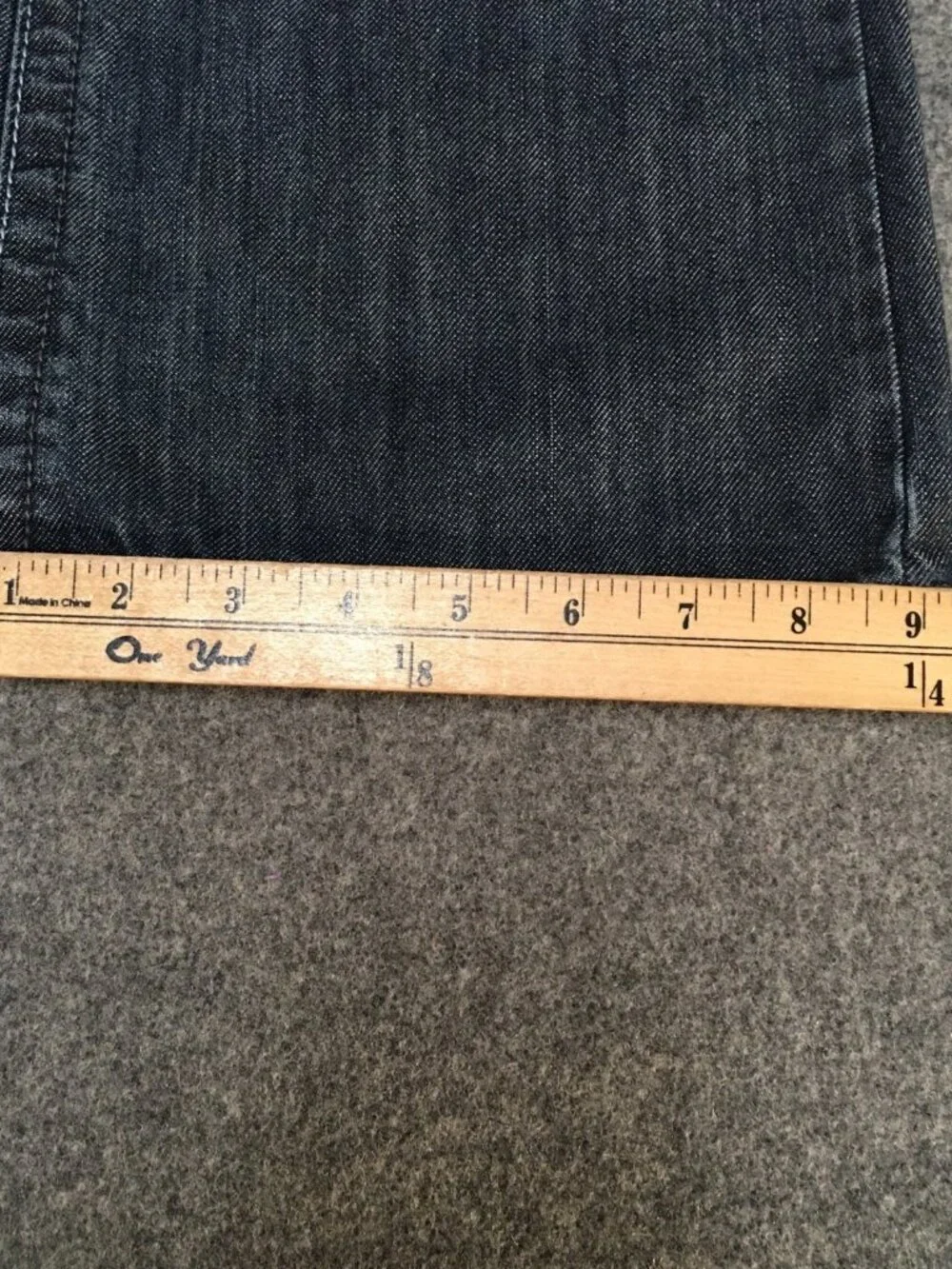 Flypaper Men 36x32 Jeans Blue Dark Wash Embroidered Bootcut Denim 100% Cotton